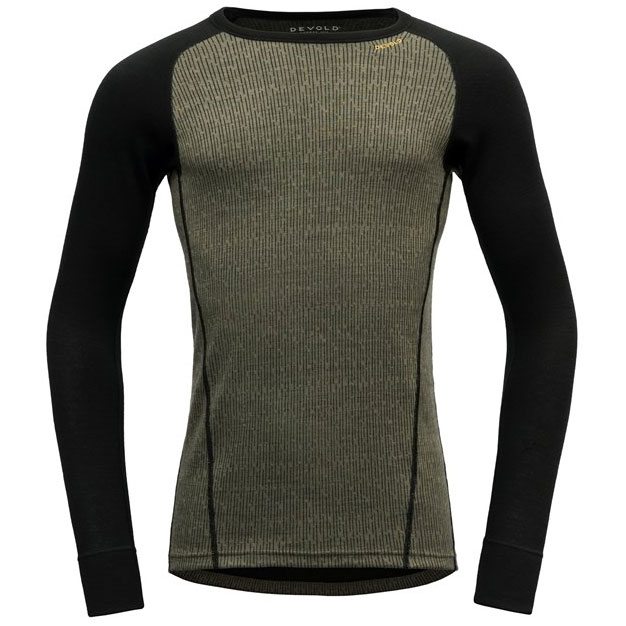 triko DEVOLD Duo Active Merino 205 Shirt Man lichen/caviar